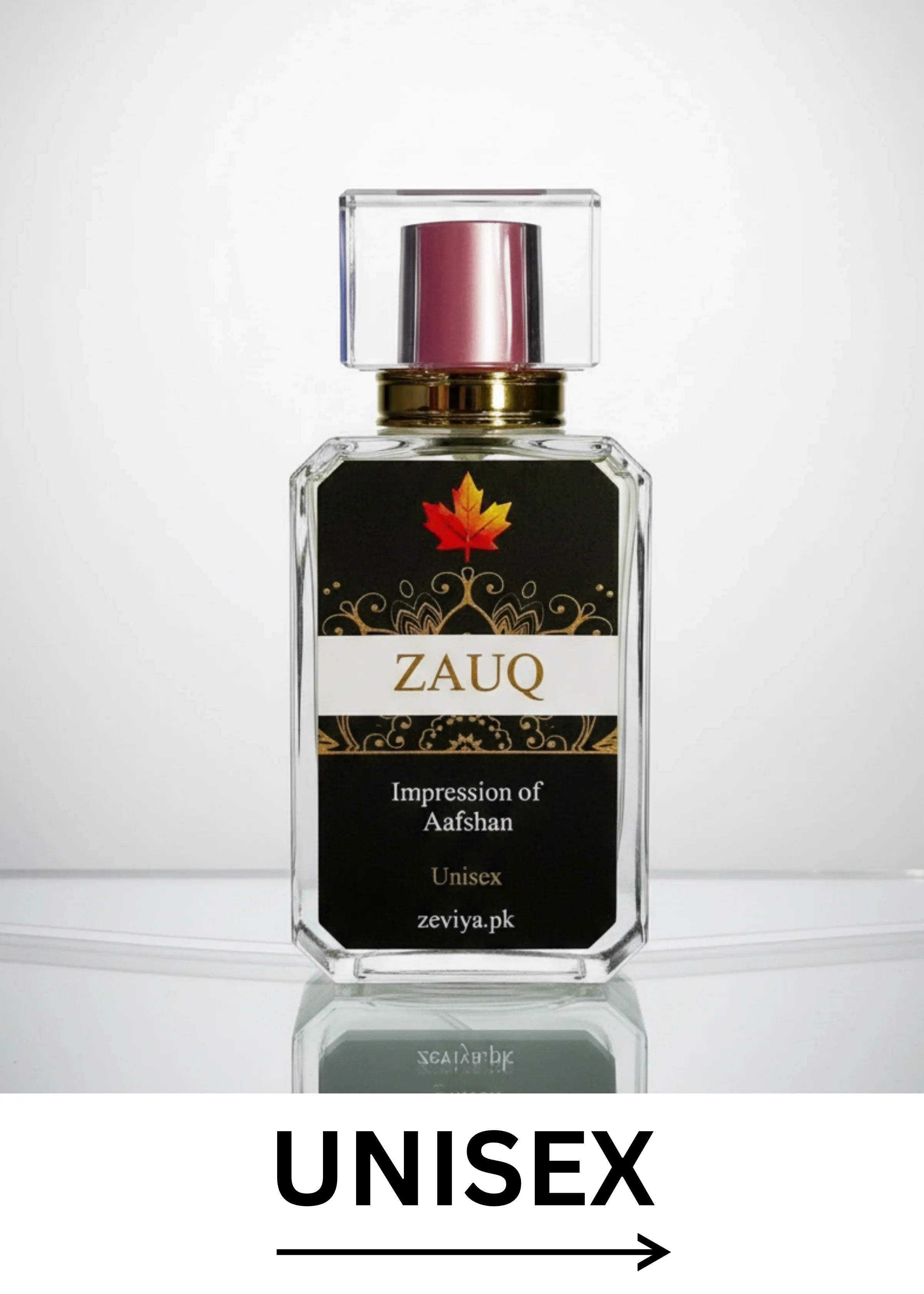 ZEVIYA Unisex Perfume Collection – long-lasting, premium fragrances for men and women inspired by luxury brands, available in Pakistan.